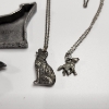 Image 4 : Unique Wolf Jewelry Set: Pin, Earrings, Necklaces 