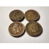 Image 2 : Four Assorted Earlier Indian Head Pennies With Various Dates & Conditions!