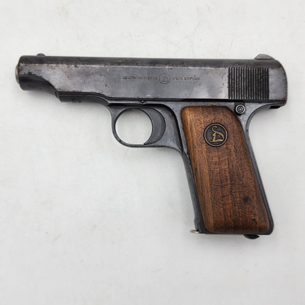 German Ortgies Patent 7.65mm Semi-Auto Pistol Deutsche Werke Erfurt w/ Magazine
