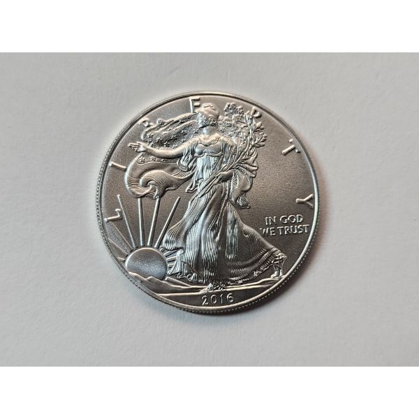 2016 American Eagle 1 Oz 99.9% Fine Silver Dollar