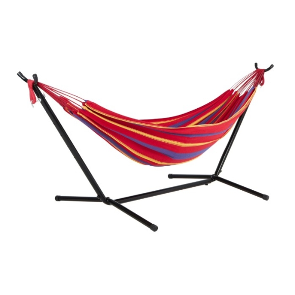 New In Box- Bliss Double Hammock With Stand. Indoor Or Outdoor, Retails For $129.00