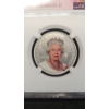 Image 2 : 2022 NGC QE II Portrait PF 70 Matte £5 Canadian .999 Fine Silver 7.96 Gram Coin