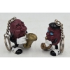 Image 1 : Vintage 1987 California Raisin Key Chains In Great Condition