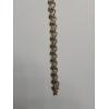Image 6 : Multi-Tone 925 Sterling Silver 8" Vermeil ''X'' Links Bracelet - Weight: 21.3g