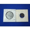 Image 1 : 1837 2 Skilling Danish West Indies .250 Fine Silver Coin ASW: 0.0098 oz & 1922-A Germany 3-Mark Coin