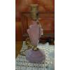 Image 2 : Vintage Group Lavender Glass Boudoir Lamps, Blue Art Nouveau Vase & Mini Cornucopea's  - See Pics