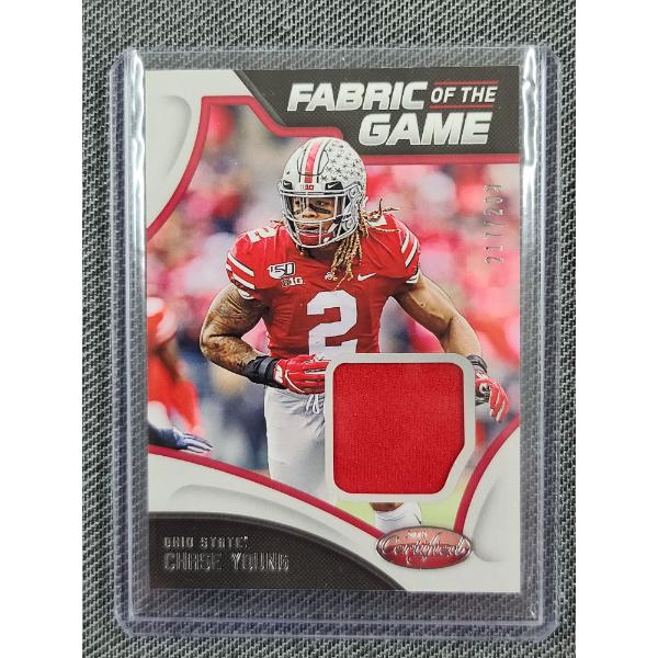 2020 Panini No.2 Chase Young Patch Trading Card NUMBERED 217/299