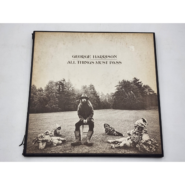 Vintage George Harrison's Triple Album "All Things Must Pass" - (3) 12" Vinyl Records & Poster