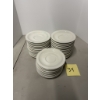 Image 1 : RESTAURANTEURS - Heavy Duty 6" Porcelain Saucers - 34 Count