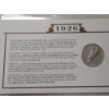Image 4 : Two U.S. Silver Peace Dollars in Display Cards & Protective Binder Page - 1922-S & 1926-S