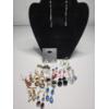 Image 1 : 16 Pairs of Assorted Costume Earrings Including Silver/Gold-Tone, Studs, Dangle, Holiday