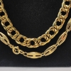 Image 3 : Two Large 24" Gold-Tone Statement Chains & Pin 