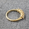 Image 4 : 14K Yellow Gold Rings Ft. Nice Clear Stones Weighing 2.9 Grams ~ Size 7