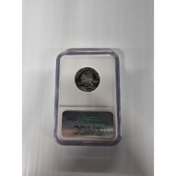 2002 -S NGC Grade PF96 Ultra Cameo Indiana Silver Quarter