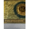 Image 5 : 	1 Bitcoin .999999 24K Gold Back - Mint Condition - Large Bill In Protective Holder