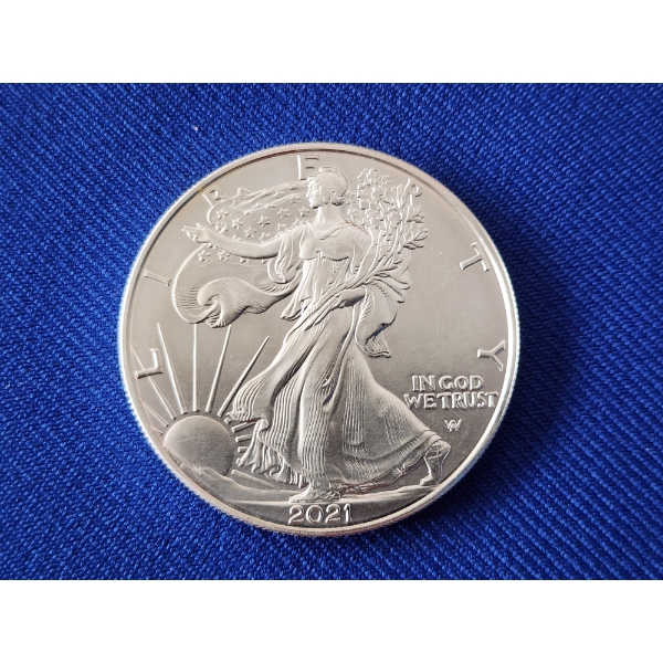 2021 Silver American Eagle $1 Coin - 1 oz .999 Fine Silver