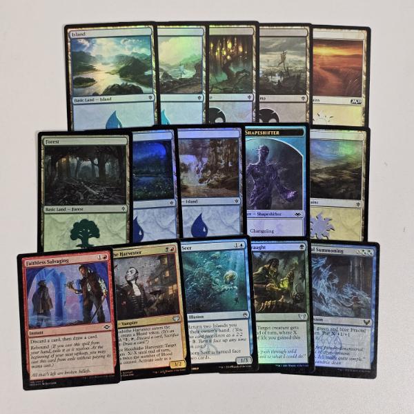 Lot of 15 Assorted Holo MTG Magic The Gathering Trading Cards