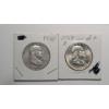 Image 1 : United States 1958 & 1959-D 90% Silver Franklin Half Dollars - Face Value: $1.00