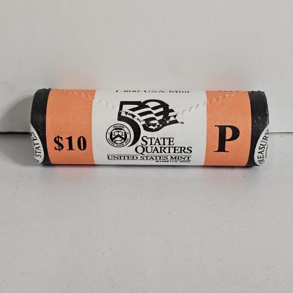 Unopened, Uncirculated $10 Roll of 2007-P Washington State Quarters