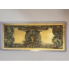 Image 2 : $5 Gold Certificate Indian Chief Gold Foil .999999 - 24K Gold Back In Protective Holder - Mint 