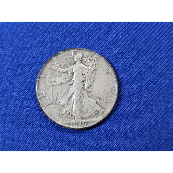 1945 Walking Liberty Half Dollar 90% Silver