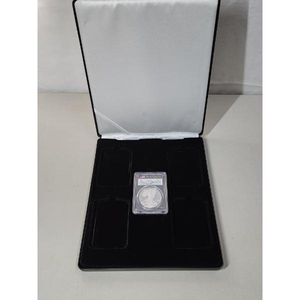 2022-W PCGS PR 70 DCAM Silver Eagle FDOI 1oz Fine Silver - Signed by Emily Damstra