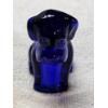 Image 1 : Degenhart Vintage Uranium Glass Dog Figurine - Cobalt - UV Reactive!!!