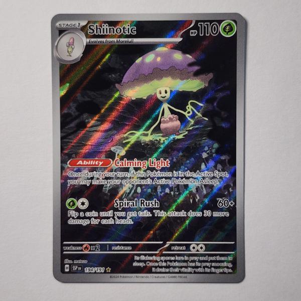 Shiinotic 194/191 Holo Rare Near Mint Pokemon Trading Card