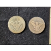 Image 3 : $2 Face Value in Assorted 90% Silver Quarters Including Barbers & Washington Head