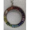Image 5 : Gorgeous Strada Genoa Set Including Rainbow Colored Stone Watch And 24'' Necklace With Matching Pend