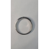 Image 4 : Men's 14K White Gold Wedding Band With Diamond - Size 10.5 - Weight: 8.8g