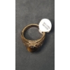 Image 5 : Men's Gold Plated Ring With Genuine Tiger's Eye - Size 11