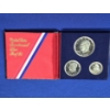 Image 1 : 1776-1976 United States Bicentennial Silver Proof Set with Display Case - 3 Coin Set