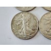 Image 5 : Four Assorted Years 90% Silver Walking Liberty Half Dollars - FV: $2.00