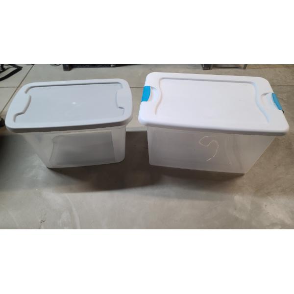 64 QT Sterlite Latching Box & True Living 40 Qt Storage Tote