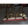 Image 3 : New Golden Tone 15'' x 7.5'' Stocking Hanger