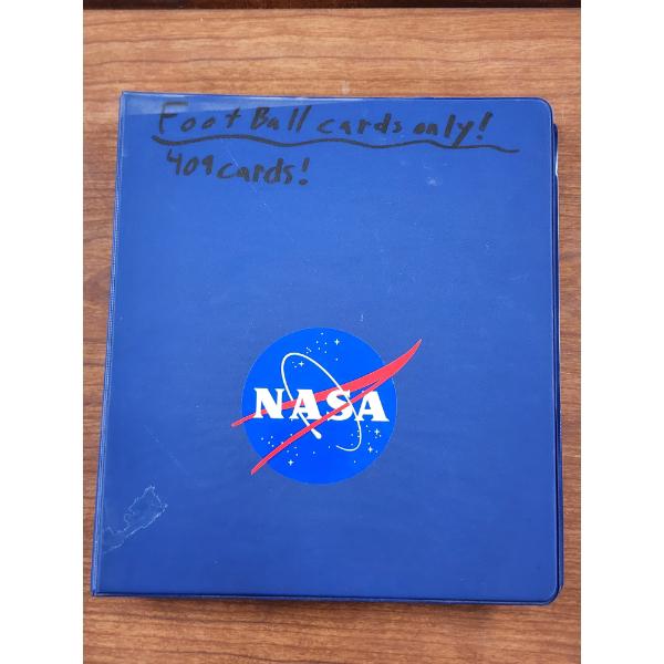 Trading Card Binder FILLED W/ Asstd Football Trading Cards! ~ SOME Basketball!