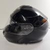 Image 5 : Vega Gloss Black Modular Motorcycle Helmet With Sun Shield And Drawstring Bag - Size: M