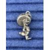 Image 1 : Adorable Sterling Silver Donald Duck Charm for a bracelet or necklace - 3.1 Grams