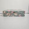 Image 1 : Vintage 9x15" Floral Fabric Covered Jewelry Box With Removable Tray And Built-In Mirror