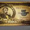 Image 4 : United States $5 Gold Foil Note 