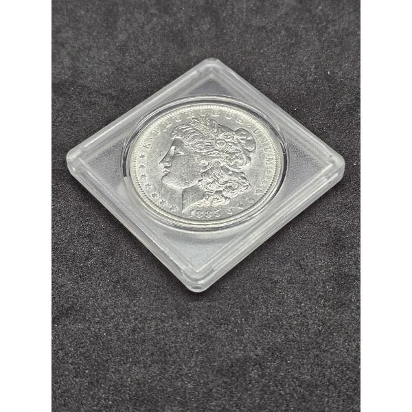 1885-O Morgan 90% Silver Dollar with Protective Case