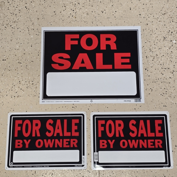 (3) For Sale Signs