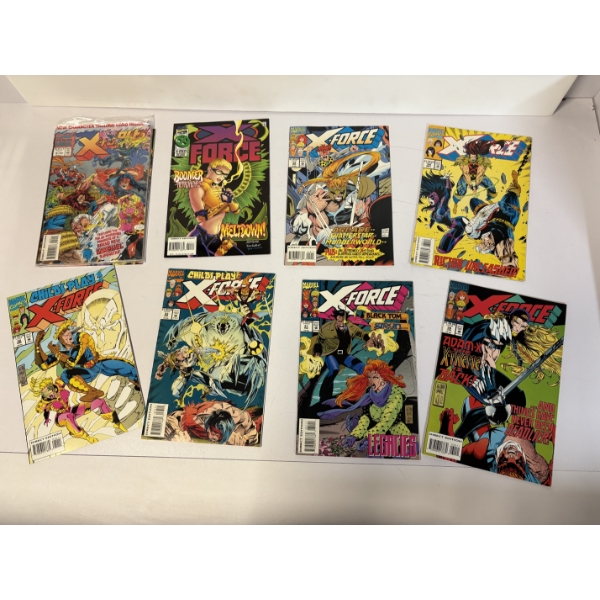 X-Force Comic Books - Set of 8 Comics - Marvel Comics - Child's Play - Black Tom