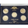 Image 2 : 1999 24K Gold-Plated State Quarter Collection, 5 Coins In Display