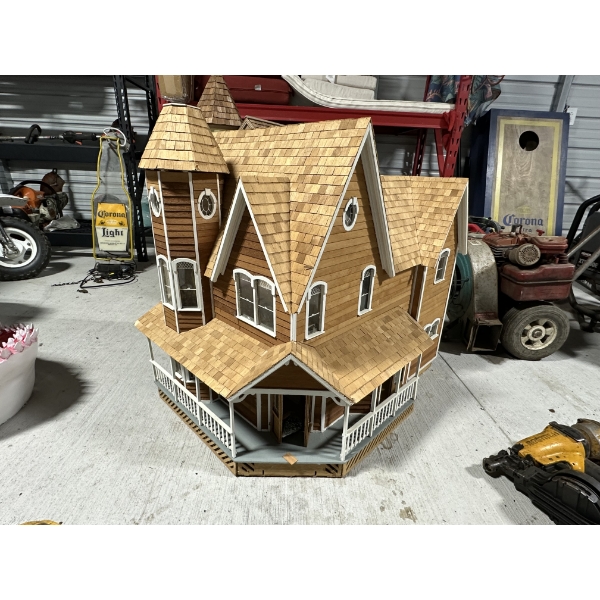 Handmade Wood Doll House - Large 20"x20"x43"