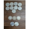 Image 1 : Silver 90% Kennedy, 90% Franklin and 90% Barber Half Dollars - $7 FV