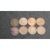 Image 1 : (8) Assorted Years Indian Head Cents - Face Value: $0.08