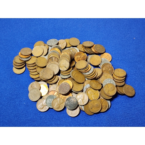 Large Lot, 533g, of Assorted U.S. Lincoln Wheat Cents