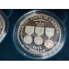 Image 6 : 1994 U.S. Veterans Commemorative 90% Silver Dollars 3 Coin Proof Set - Over 2 Troy Oz Silver!